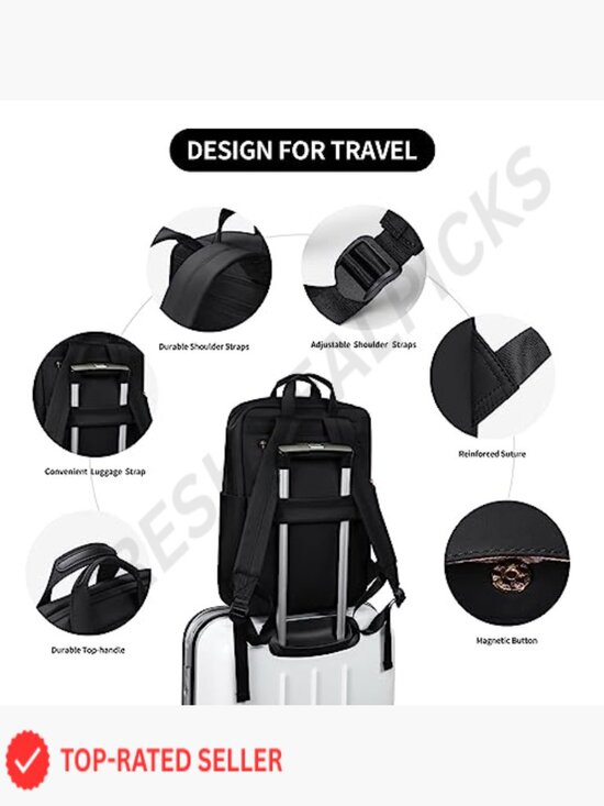 Anti Theft Laptop Backpack Travel Durable College Bookbag Business Computer Bag